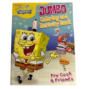 SpongeBob SquarePants Coloring Activity Book Fry Cook Friends Nickelodeon 2010‎